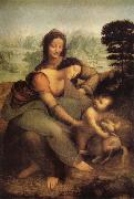 LEONARDO da Vinci The Virgin and St Anne oil painting on canvas